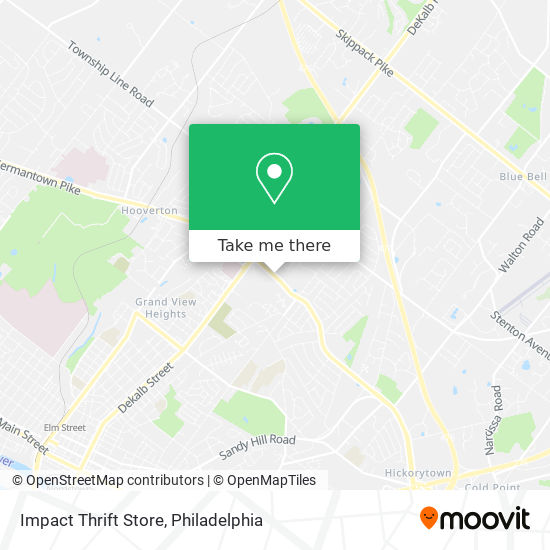 Mapa de Impact Thrift Store