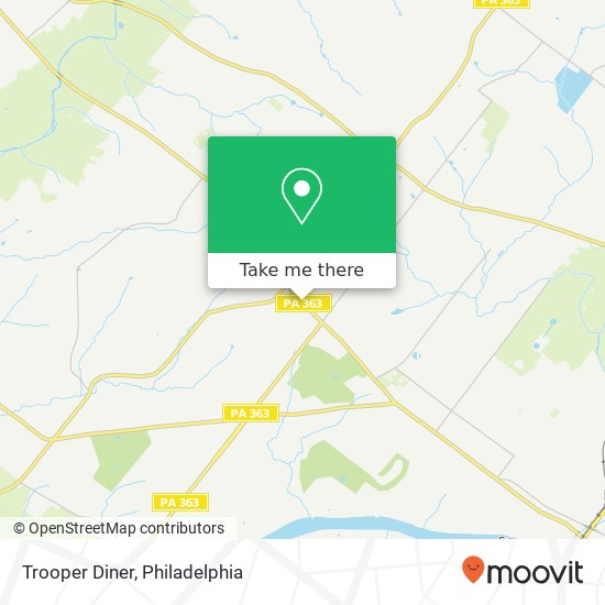 Mapa de Trooper Diner, 2641 W Ridge Pike Norristown, PA 19403