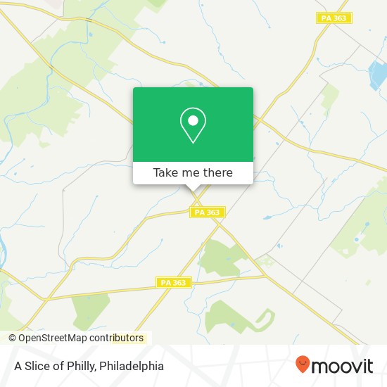 Mapa de A Slice of Philly, 2819 W Main St Norristown, PA 19403