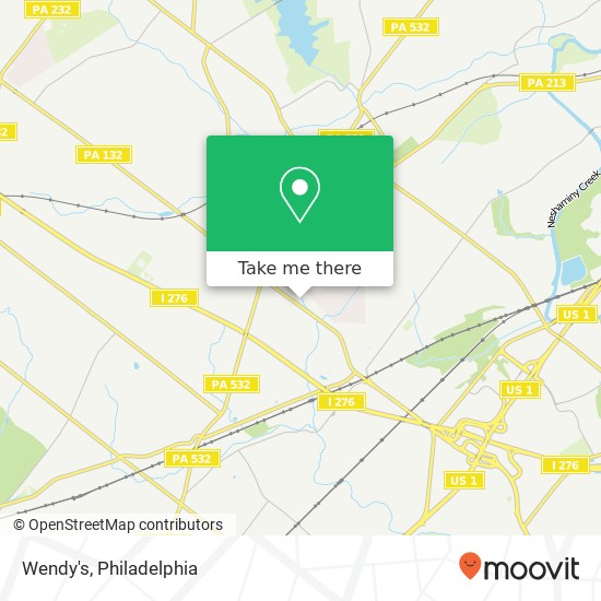 Mapa de Wendy's, 220 E Street Rd Feasterville-Trevose, PA 19053