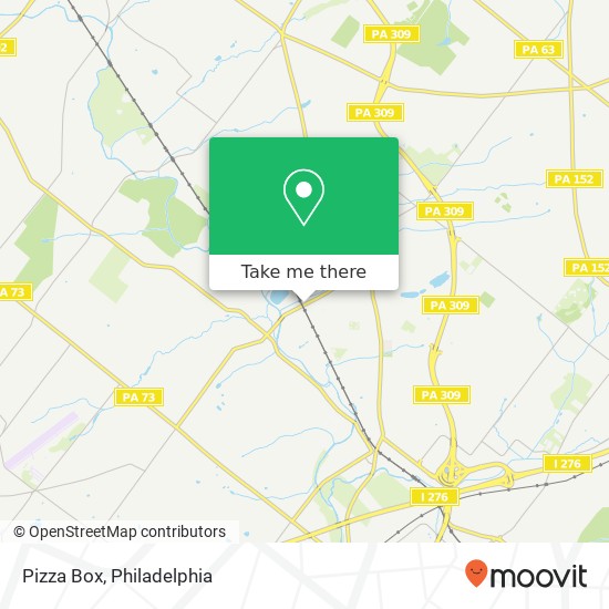 Mapa de Pizza Box, 17 W Butler Ave Ambler, PA 19002