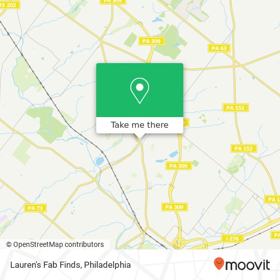 Mapa de Lauren's Fab Finds, 911 E Butler Pike Ambler, PA 19002