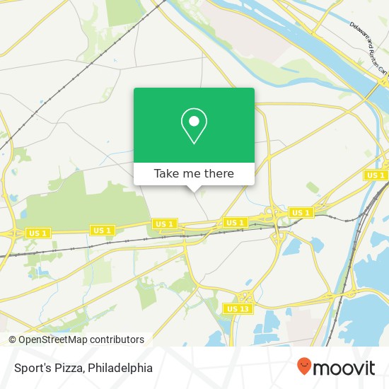 Sport's Pizza, 85 Makefield Rd Morrisville, PA 19067 map