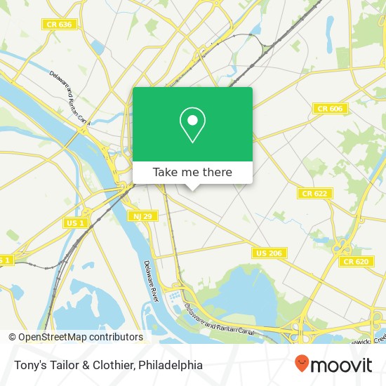 Tony's Tailor & Clothier, 101 Emory Ave Trenton, NJ 08611 map