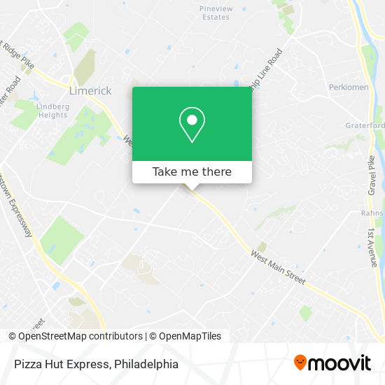 Pizza Hut Express map