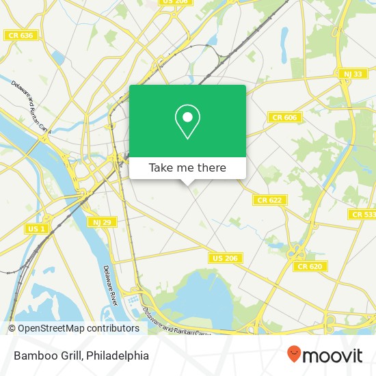 Bamboo Grill map
