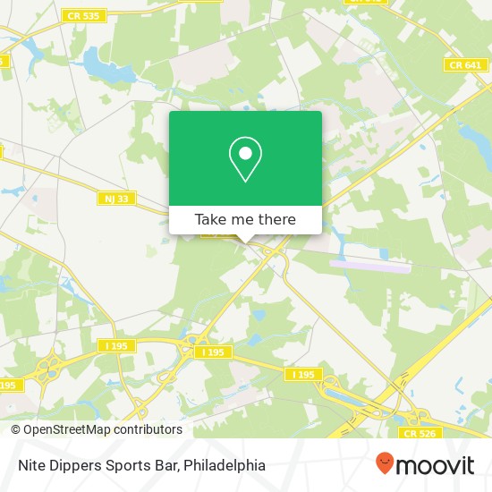 Nite Dippers Sports Bar map