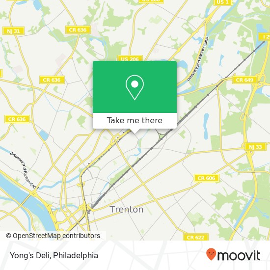 Mapa de Yong's Deli, 227 Mulberry St Trenton, NJ 08638