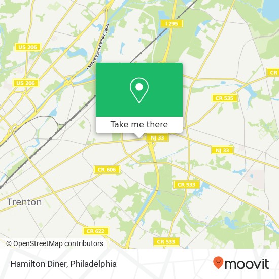 Hamilton Diner, 2201 Nottingham Way Trenton, NJ 08619 map