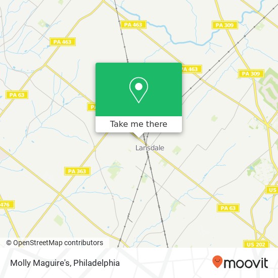 Mapa de Molly Maguire's, 329 W Main St Lansdale, PA 19446