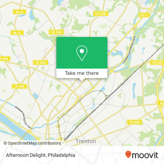 Mapa de Afternoon Delight, 1279 Brunswick Ave Lawrence, NJ 08648