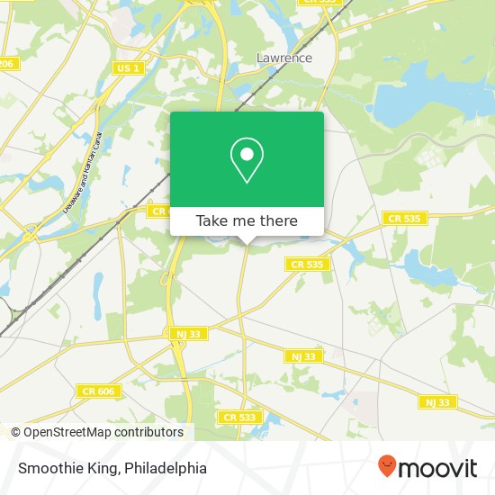 Mapa de Smoothie King, 3100 Quakerbridge Rd Trenton, NJ 08619