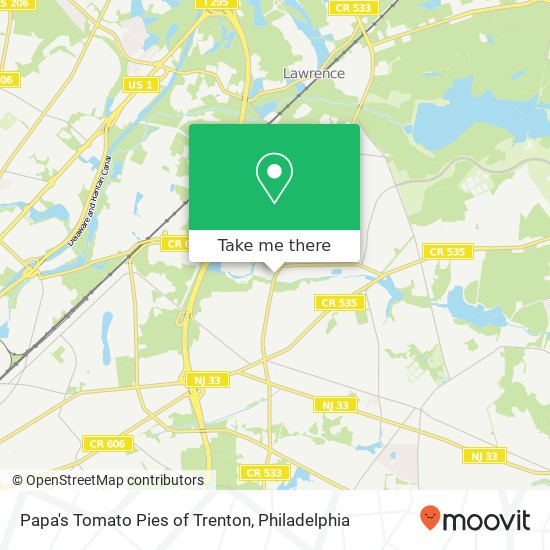Mapa de Papa's Tomato Pies of Trenton, 3100 Quaker Bridge Rd Trenton, NJ 08619