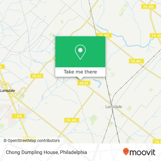 Mapa de Chong Dumpling House, 1315 Welsh Rd Lansdale, PA 19446