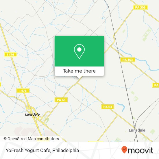 Mapa de YoFresh Yogurt Cafe, 190 Forty Foot Rd Hatfield, PA 19440