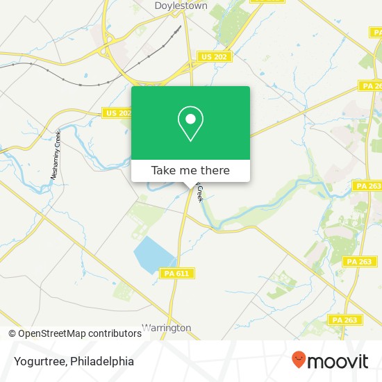 Mapa de Yogurtree, 1745 S Easton Rd Doylestown, PA 18901