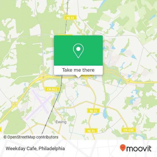 Weekday Cafe, 200 Princeton South Corporate Ctr Ewing, NJ 08628 map