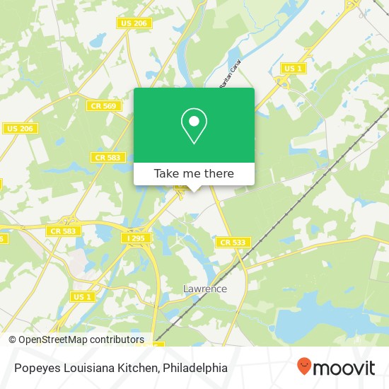 Popeyes Louisiana Kitchen, Lawrence, NJ 08648 map