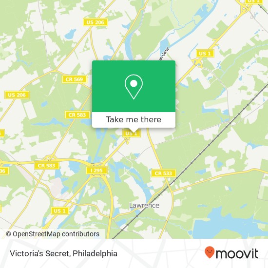 Victoria's Secret, 150 Quaker Bridge Mall Lawrence Twp, NJ 08648 map