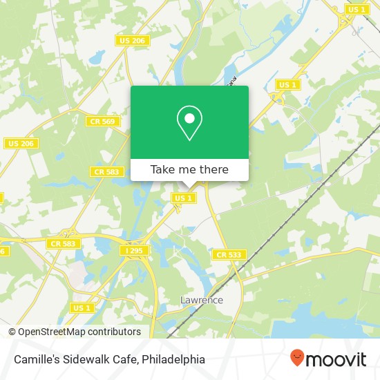 Camille's Sidewalk Cafe, 3349 US-1 Lawrence Twp, NJ 08648 map