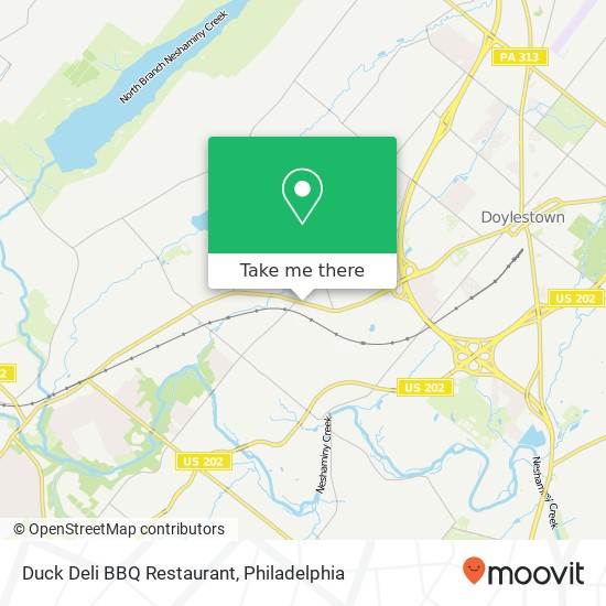 Mapa de Duck Deli BBQ Restaurant, 524 E Butler Ave New Britain, PA 18901