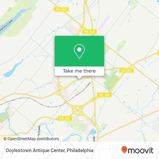 Mapa de Doylestown Antique Center, 248 W State St Doylestown, PA 18901