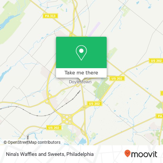 Nina's Waffles and Sweets, 30 E State St Doylestown, PA 18901 map