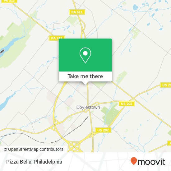 Pizza Bella, 132 Veterans Ln Doylestown, PA 18901 map