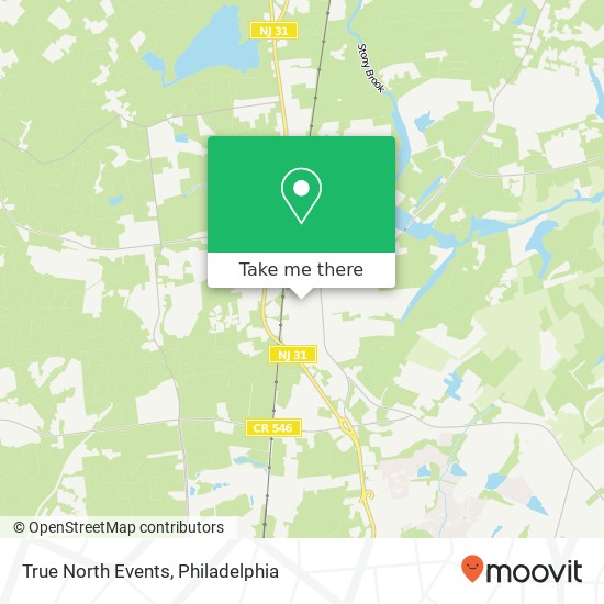 Mapa de True North Events, 114 Laning Ave Pennington, NJ 08534