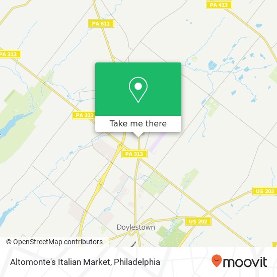 Mapa de Altomonte's Italian Market, 812 N Easton Rd Doylestown, PA 18902