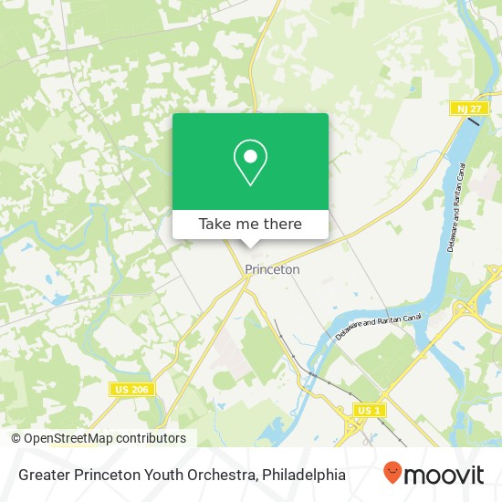 Mapa de Greater Princeton Youth Orchestra