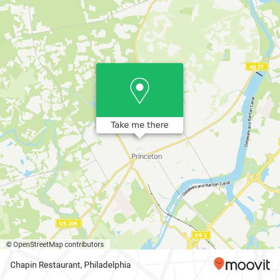 Chapin Restaurant, 146 Witherspoon St Princeton, NJ 08542 map