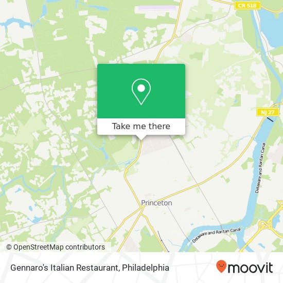 Gennaro's Italian Restaurant, 47 US-206 Princeton, NJ 08540 map