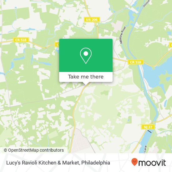 Mapa de Lucy's Ravioli Kitchen & Market, 830 State Rd Princeton, NJ 08540