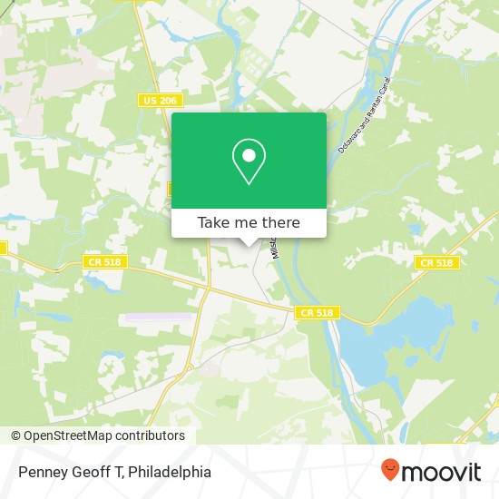 Mapa de Penney Geoff T, 29 Oxford Cir Skillman, NJ 08558