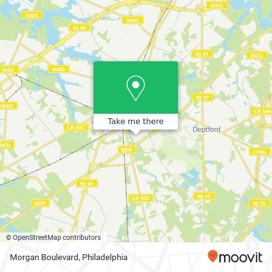 Morgan Boulevard map