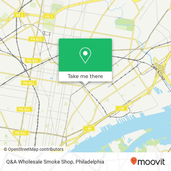 Mapa de Q&A Wholesale Smoke Shop