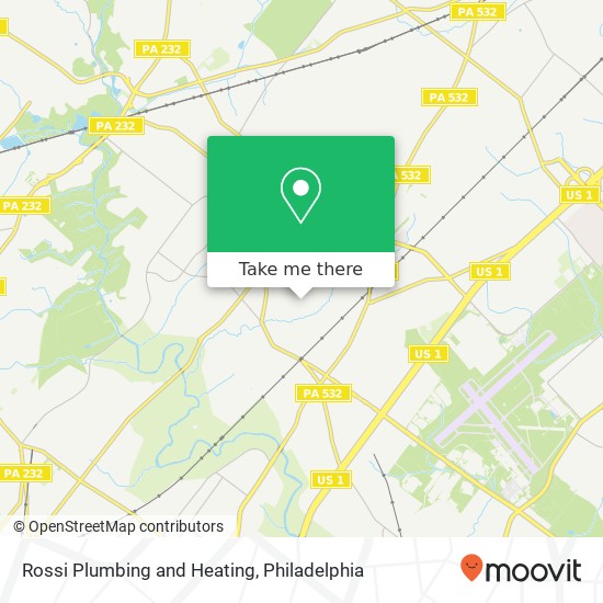 Rossi Plumbing and Heating map