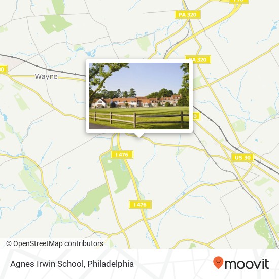 Agnes Irwin School map