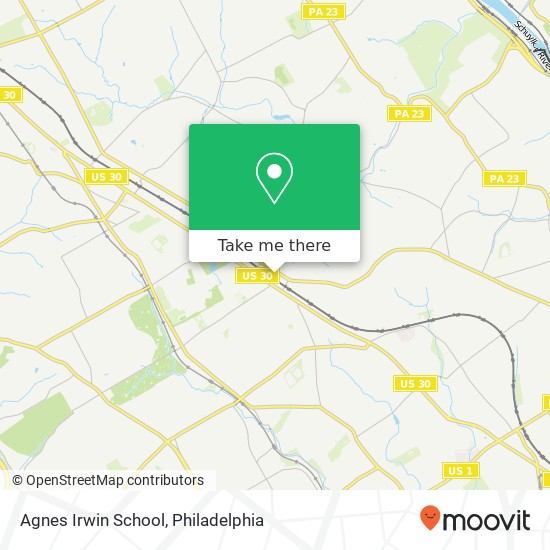 Agnes Irwin School map