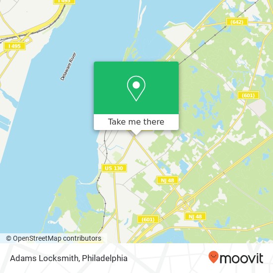 Adams Locksmith map