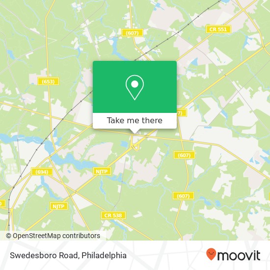 Mapa de Swedesboro Road