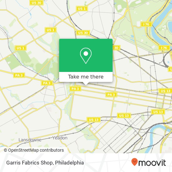 Garris Fabrics Shop map