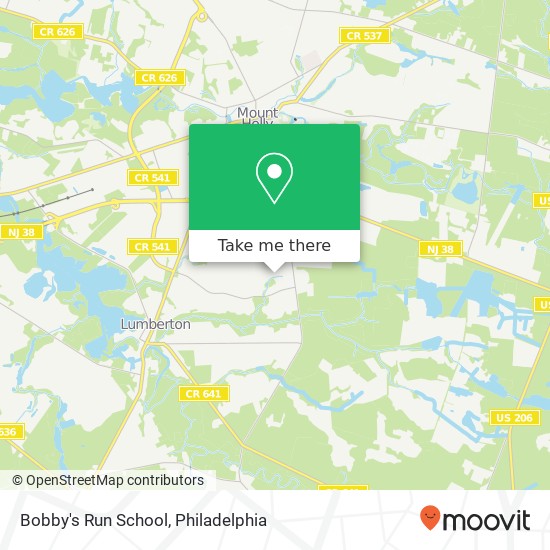 Bobby's Run School map
