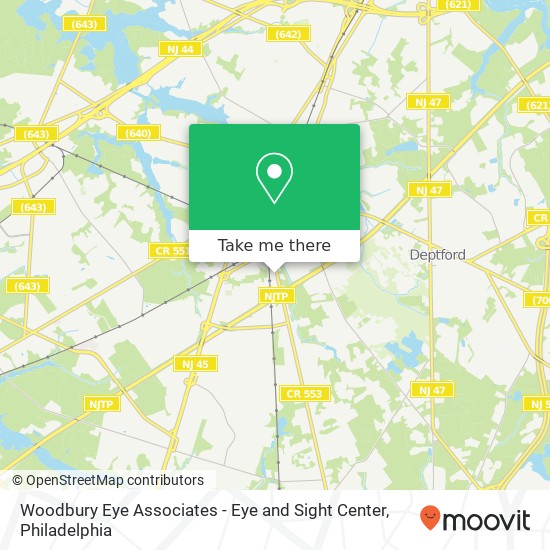 Woodbury Eye Associates - Eye and Sight Center map