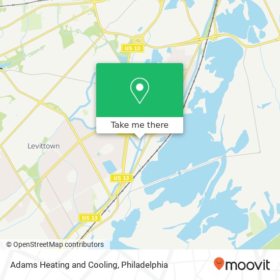 Adams Heating and Cooling map