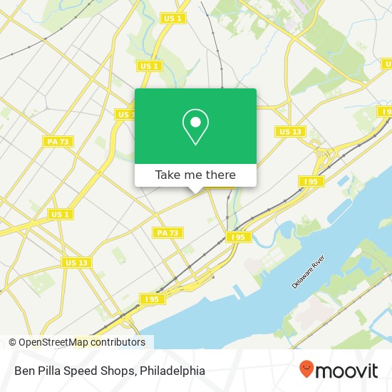 Ben Pilla Speed Shops map