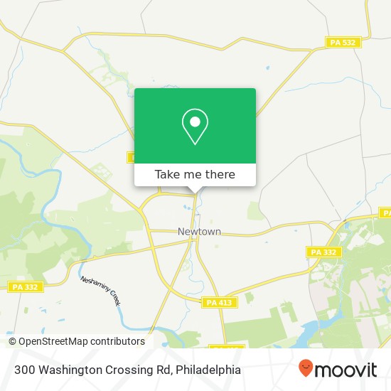 300 Washington Crossing Rd map