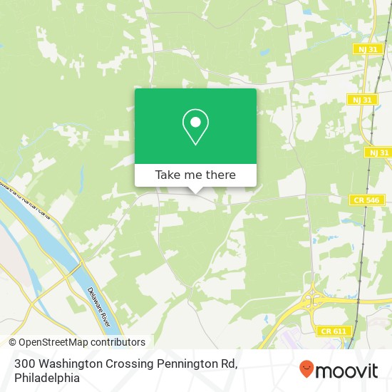 Mapa de 300 Washington Crossing Pennington Rd