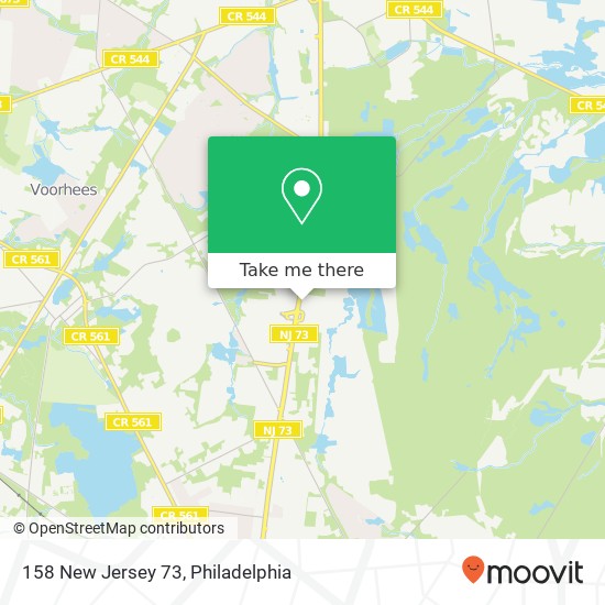 Mapa de 158 New Jersey 73